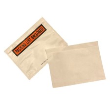 100 Packing List 7.5" x 5.5" Envelopes Uline Enclosed Self Adhesive Pouch