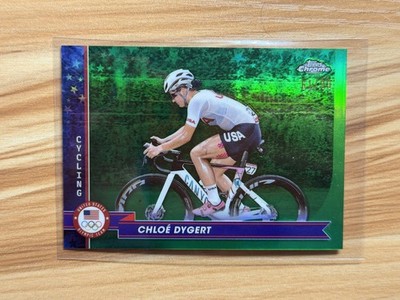 2024 Topps Chrome Olympics Team USA Chloe Dygert Green Refractor /99