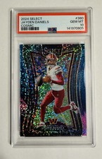 2024 Panini Select Jayden Daniels Suite Prizm SP Cosmic Rookie RC #380 PSA 10