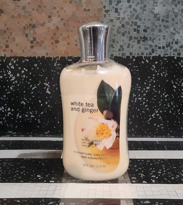 Bath & Body Works WHITE TEA & GINGER w/Aloe/Vitamin E Body Lotion 8oz New Sealed