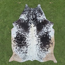 100 Real Natural Area Cow Hair On Cowhide Skin Floor Rug Carpet 67"x62" CC1423