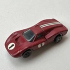 1968 Hot Wheels Redline FORD MK IV Red Grand Prix Series 3 Wheels Vintage As Is