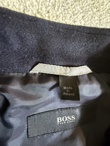 Hugo Boss Men's Black Regular Fit Wool Migor Overcoat Jacket Size 46R NWOT - Picture 3 of 24
