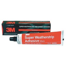 3m Super Weatherstrip and Gasket Adhesive, 5 fl oz, Tube, Black, Neoprene Rubber