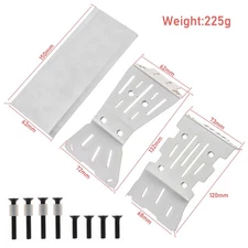 Stainless Steel Chassis Armor Guard Protector Skid Plate fr ARRMA 1/10 GORGON RC