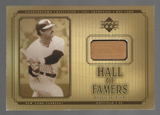 Reggie Jackson HOF 2001 Upper Deck Hall Of Famers Memorabilia Game Bat