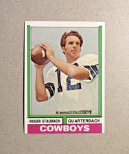 1974 Topps #500 Roger Staubach  Vintage HOF Football Card. Nice!  Near Mint+