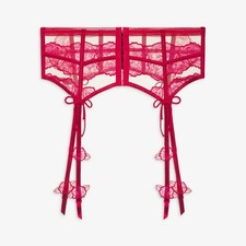 New For Love and Lemons Red Cordelia Garter Belt Size Small 25001