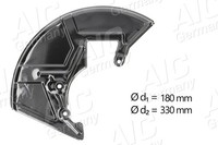 Spritzblech Bremsscheibe AIC 56148 Stahlblech FüR VW Golf 4 1J1 Variant 1J5 16V
