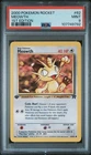 2000 POKEMON ROCKET 1ST ED #62 MEOWTH PSA 9