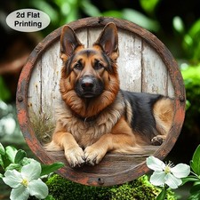 German Shepherd Dog Vintage Rustic Tin Metal Signs Home D cor 8x8