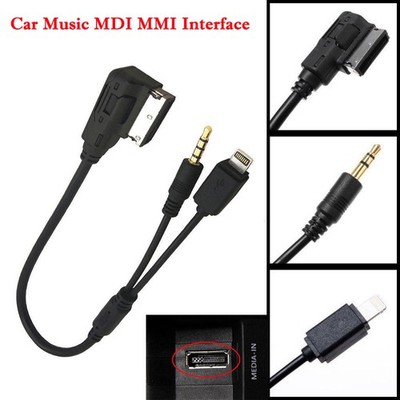 For Mercedes Benz To Music Interface Charge Adapter Audio USB AUX AMI Cable