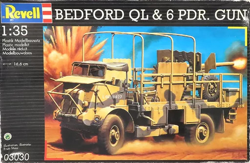 プラモデル　1/35 BEDFORD QL GUN PORTEE 1:35 scale Revell - BEDFORD QL & 6 PDR.GUN Model Kit #03030