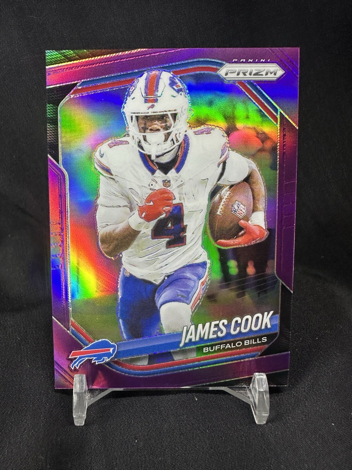 2025 Panini Prizm - James Cook #27 Purple Prizm /125