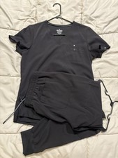 Beyond Scrubs Black Small Top Small Petite Pants