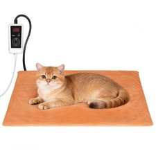 Pet Heating Pad, Electric Heating Pad for Dogs and Cats with Timer, 6 Level A...