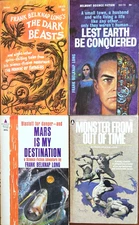 4 SF paperbacks by FRANK BELKNAP LONG - 3 novels, 1 story collection, high grade