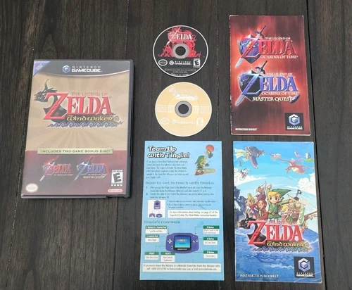 Legend of Zelda Wind Waker + Ocarina of Time / Master Quest (Gamecube) - Tested!
