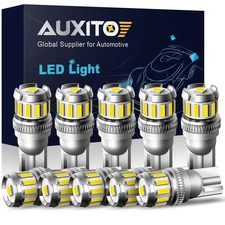 10PCS White T10 Wedge SMD AUXITO Car LED Light bulbs W5W 2825 158 192 168 194 P