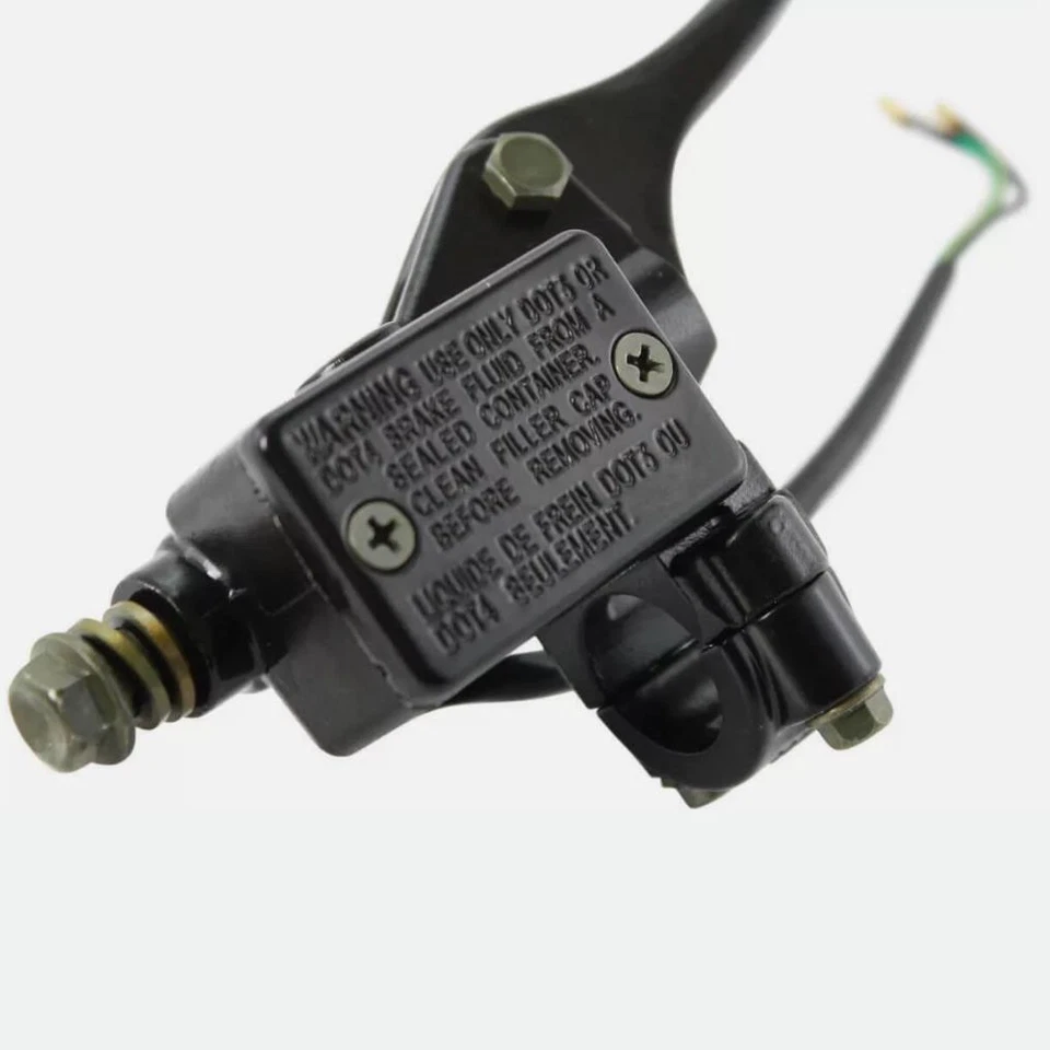 22mm Rechts Bremspumpe Bremszylinder Bremshebel Für Fit Roller Motorrad Schwarz - Bild 3 von 4