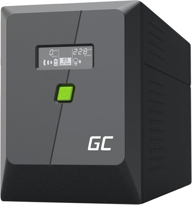 Greencell UPS 1500 VA, 900 W - Schwarz