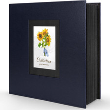 Photo Album 4x6 600 Photos, Leather Cover Extra Large Capacity Holds 600 Horizon