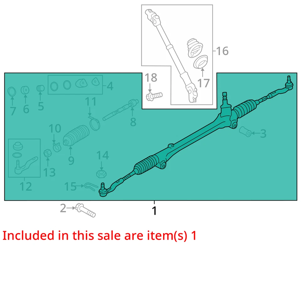 2014 Scion FR-S Steering Gear Rack & Pinion OEM 75K Miles - LKQ398251875 - Изображение 4 из 4