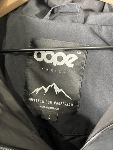 Dope Snow Legacy Jacket Mens Large Hooded Pullover FW23 Waterproof Ski Snowboard - Picture 4 of 6