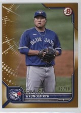 2022 Bowman Gold Border 2/50 Hyun-Jin Ryu #27 08z4
