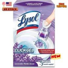Lysol Click Gel Automatic Toilet Bowl Cleaner, Toilet Gel Stamp, Toilet Freshene
