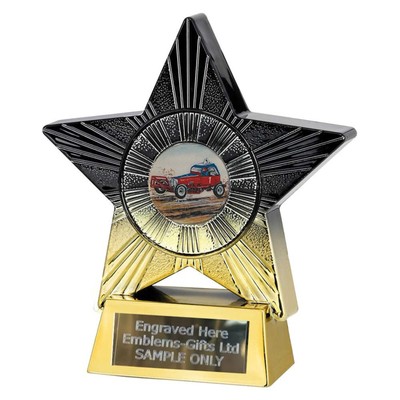 Stock Car Racing Award (St3) 140mm Star Trophy Gravur gratis