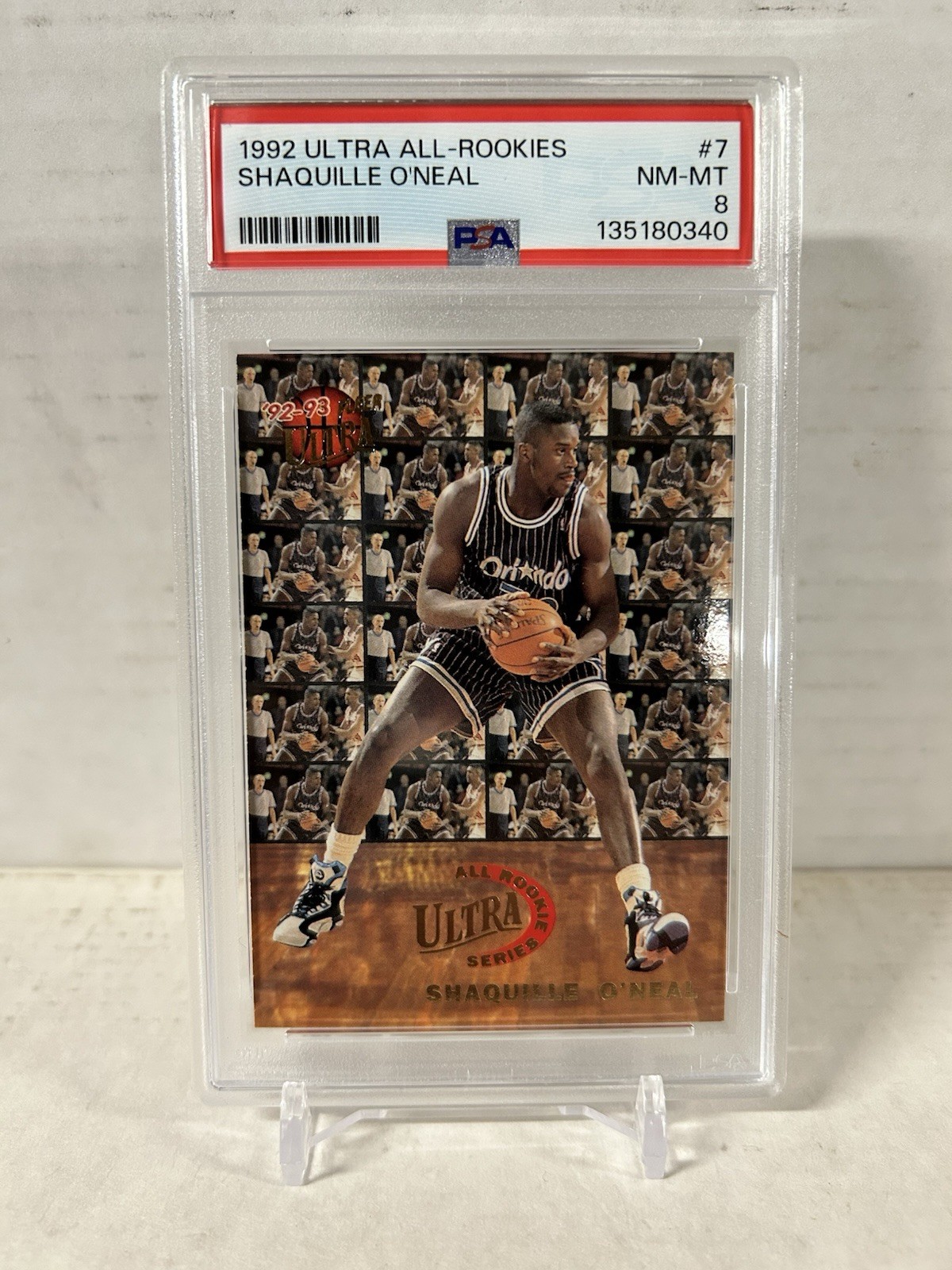 1992 Ultra All-Rookies #7 Shaquille O’Neal PSA 8