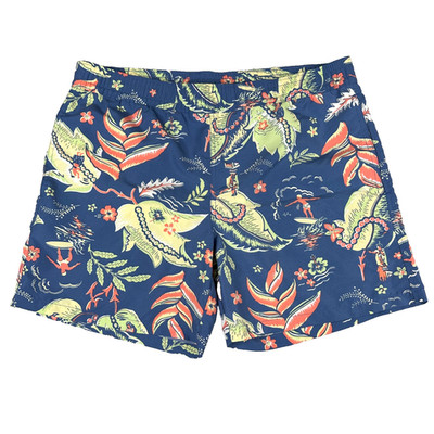 Polo Ralph Lauren Swim Trunks Mens Medium Blue Surfer Print Shorts Pony Logo