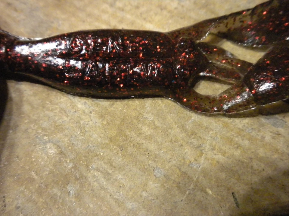 Vintage Loose Opened 8 Gene Larew Salt Craw Swimbaits - 3 Different Colors - Image 4 of 4