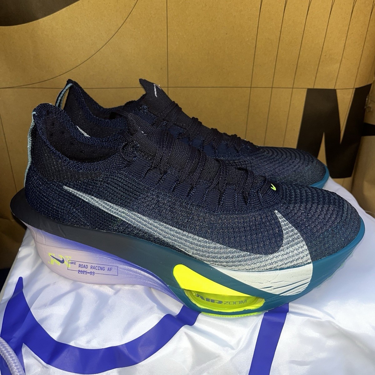 NEW Nike Air Zoom Alphafly Next %3 Obsidian White Doll NBY FD8311