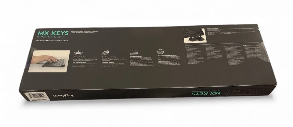 NEW LOGITECH MX KEYS ADVANCED WIRELESS ILLUMINATED KEYBOARD (920-009295) SEALED✅ - Image 4 of 4