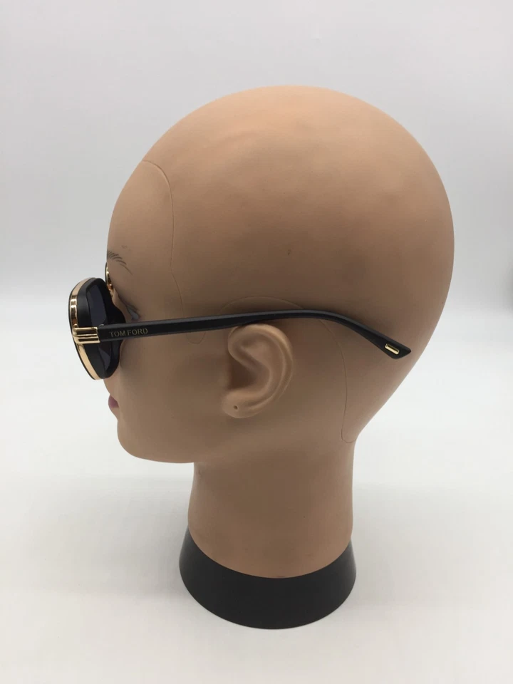 Tom Ford Fashion Black/Gold Frame Sunglasses 56-18-140 Black Lens - Image 4 of 4