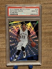 2015 Revolution Sunburst Rookie Anthony Davis /75 PSA 10