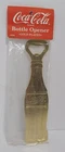 Coca Cola Bottle Opener Brass Plated Vintage 1994 Bottle Shape Coke Sealed