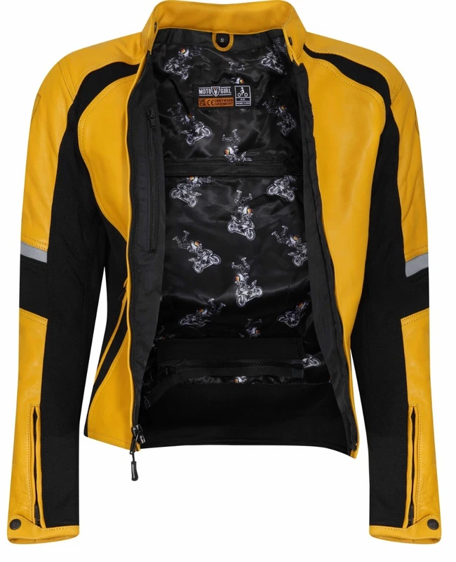 MotoGirl Fiona Leather Yellow, photo 3 of 7