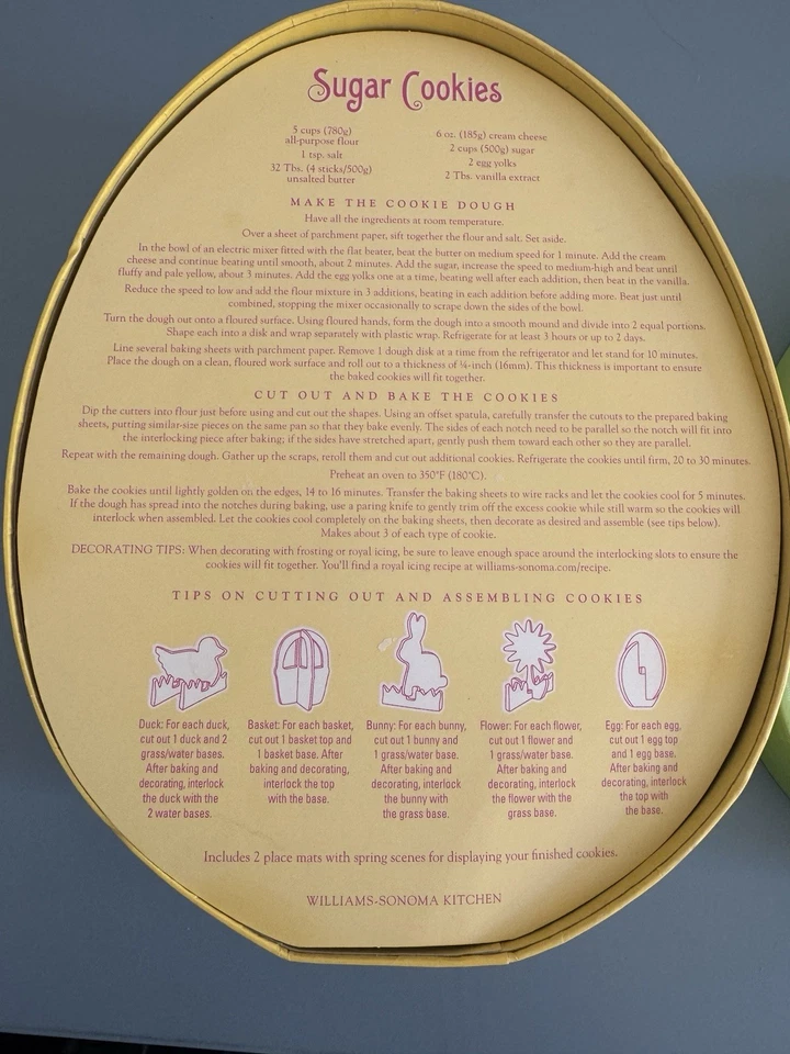 Feliz Pascua Cortador de Galletas Tridimensional Williams Sonoma Set Cortador 3D S/8 Foto 4 de 4