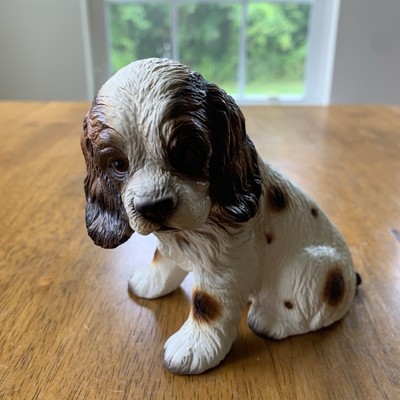 Vintage House Of Global Arts Cocker Spaniel Figurine Hand Painted Japan