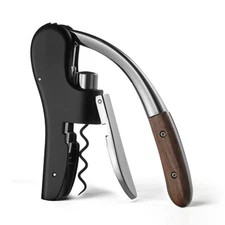 Wine Bottle Opener, Vertical Lever Corkscrew with Built in Foil Cutter Design...