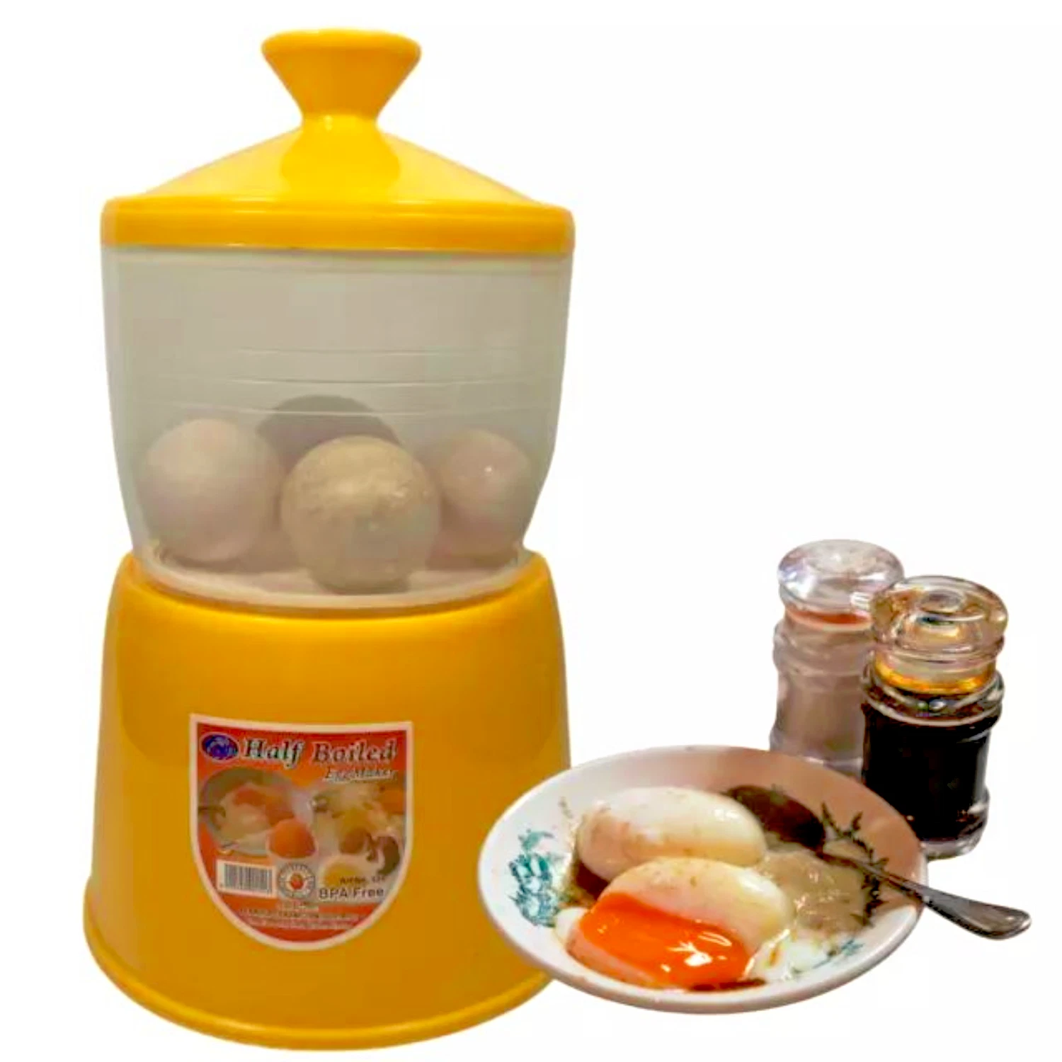 Half Boiled Egg Maker Soft Yellow Color Made in Malaysia Kopitiam Recipe
Opens in a new window or ta