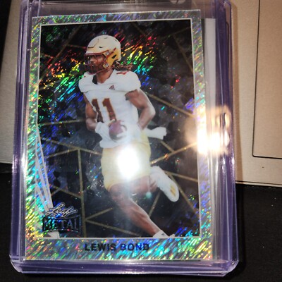 2024 LEAF METAL LAZER ETCHED SHIMMER 90B-187 LEWIS BOND RC 1/3 -BOSTON COLLEGE