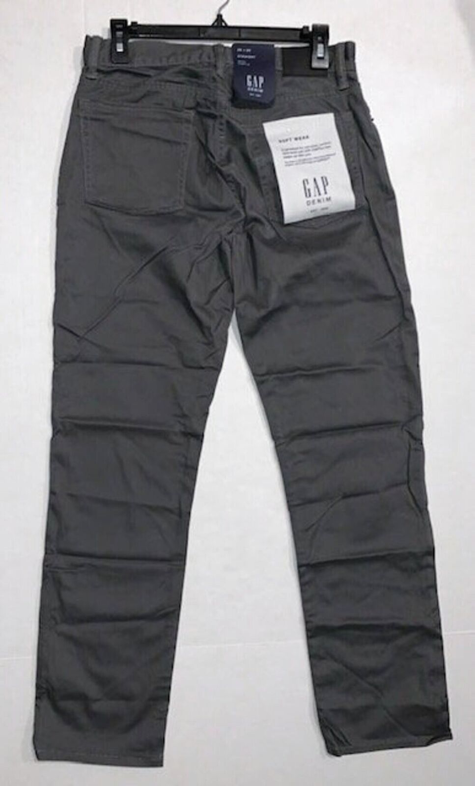 NWT Gap Gapflex Soft Denim Men's 29x30 Mid-Rise Straight Leg Gray Jeans  Washwell