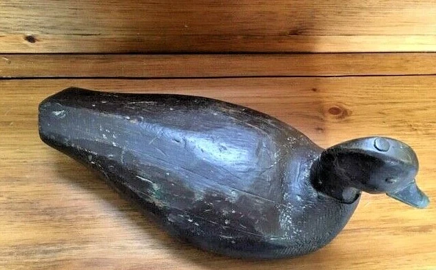 Vintage New England Duck Decoy Working Folk Art - Image 3 of 4