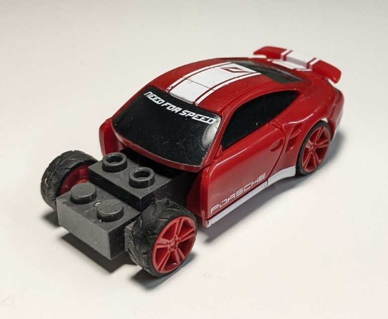 MEGA BLOKS NEED FOR SPEED Red PORSCHE 911 TURBO HTF | eBay
