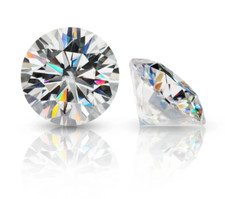 1.50 Ct Natural White Diamond Round Cut 6 mm 2 Pcs VVS1 D Grade Certified D02