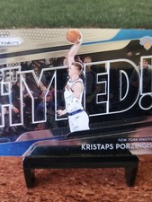 2018-19 Panini Prizm Basketball Get Hyped! Silver #3 Kristaps Porzingis